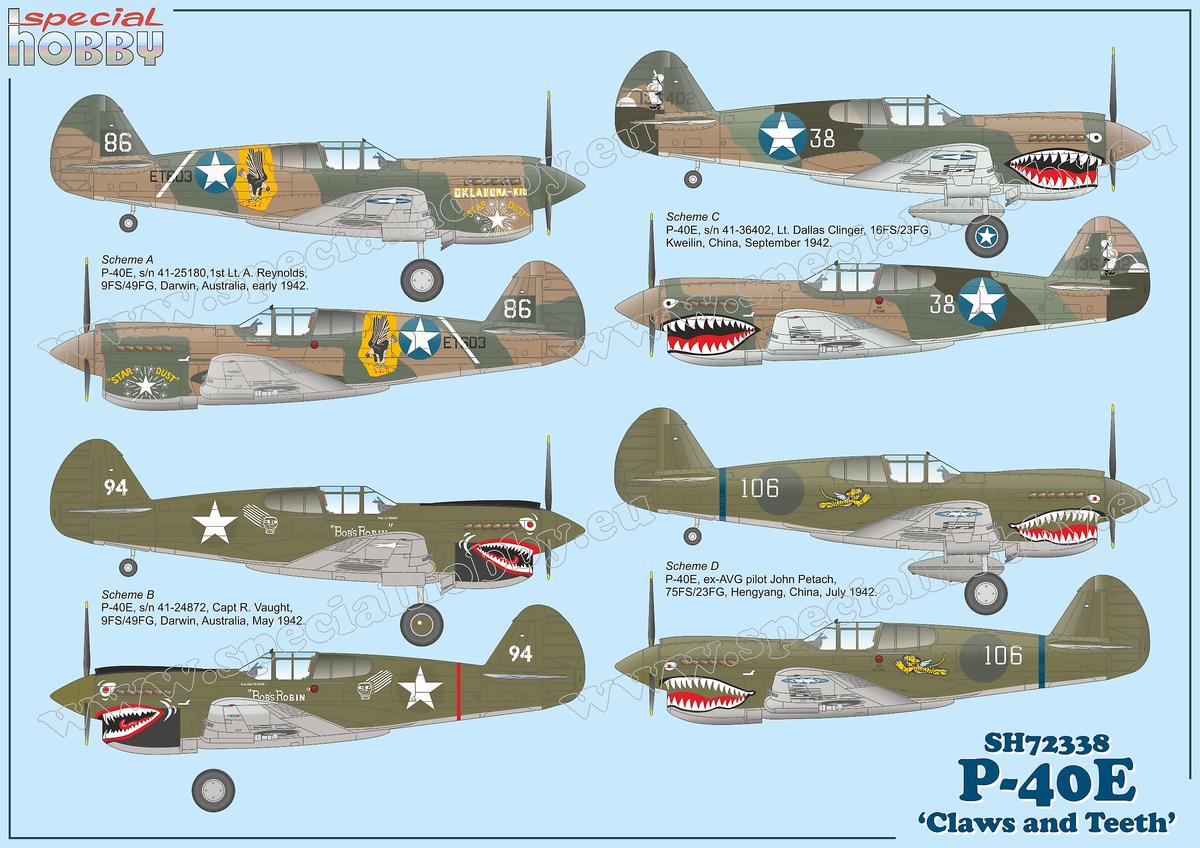 Special Hobby 1/72 P-40E Warhawk 'Claws and Teeth'