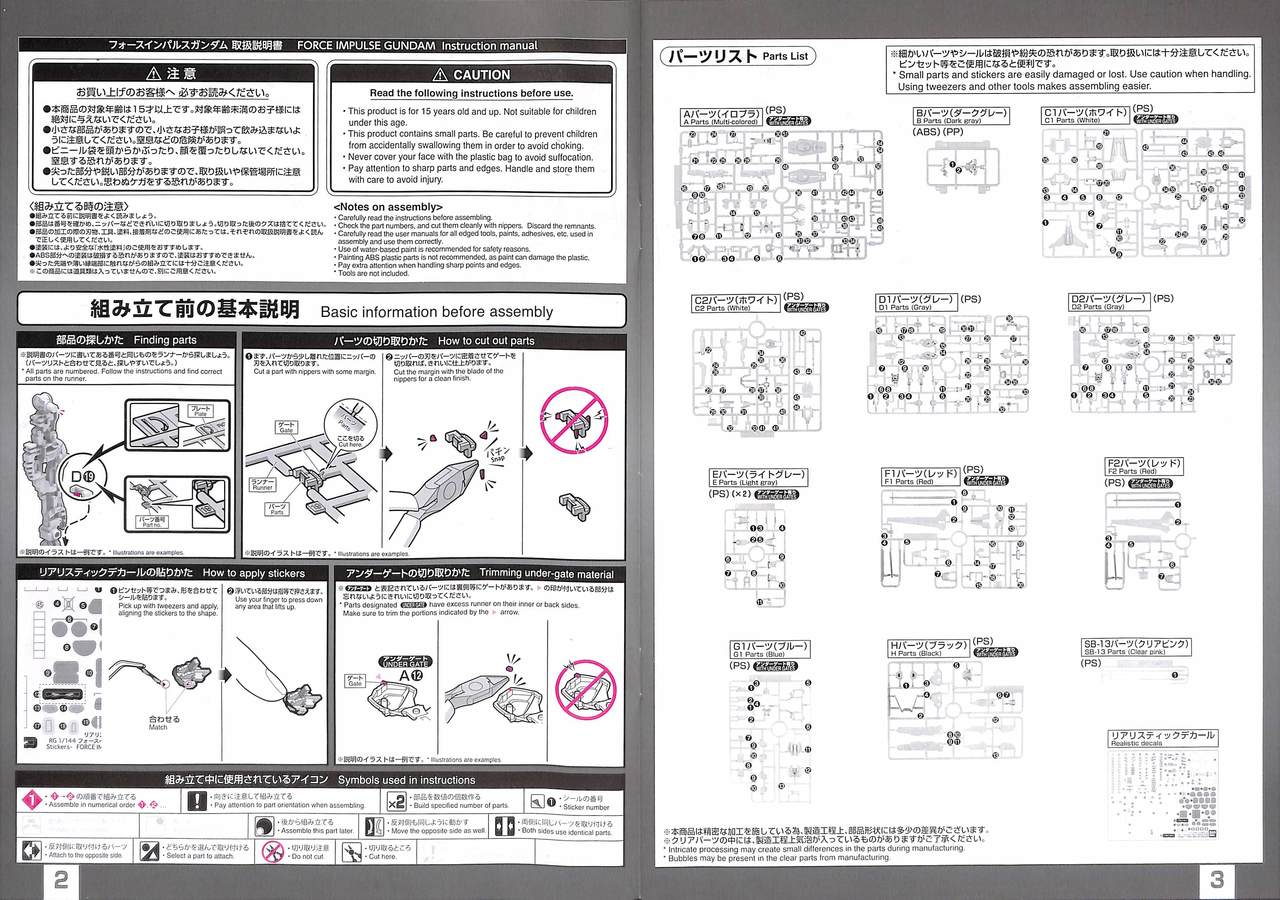 BANDAI Hobby RG 1/144 FORCE IMPULSE GUNDAM RG#33