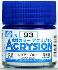 Mr Hobby Acrysion N93 - Clear Blue (Gloss/Primary)