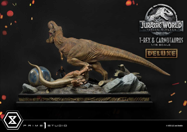 Prime 1 Studio Legacy Museum Collection Jurassic World: Fallen Kingdom (Film) Tyrannosaurus-Rex & Carnotaurus 1/15 scale Deluxe Version | 4580708034874