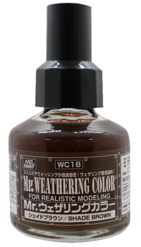 Mr Hobby Mr. Weathering Color - SHADE BROWN (MR. WEATHERING COLOR) | 4973028929027