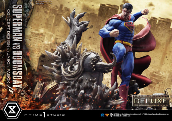 Prime 1 Studio Ultimate Museum Masterline Superman (Comics) Superman VS Doomsday (Concept By Jason Fabok) Deluxe Version(4580708034164)(4580708034164)