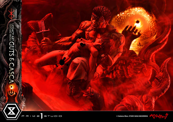 Prime 1 Studio Legacy Art "Kentaro Miura"  Berserk  Guts & Casca | 4580708049847