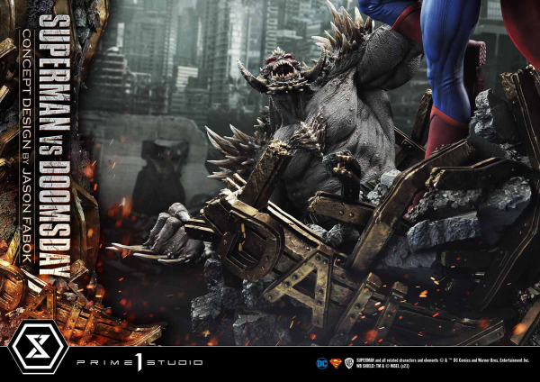 Prime 1 Studio Ultimate Museum Masterline Superman (Comics) Superman VS Doomsday (Concept By Jason Fabok) Deluxe Version(4580708034164)(4580708034164)