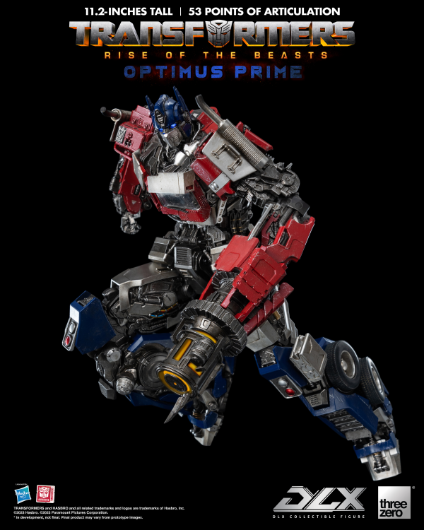 Three Zero Transformers: Rise of the Beasts - DLX Optimus Prime