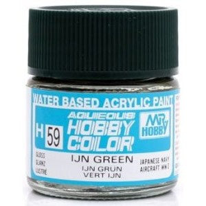 Mr Hobby AQUEOUS HOBBY COLOR - H59 SEMI-GLOSS IJN GREEN (IJN AIRCRAFT)