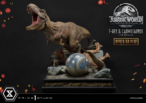 Prime 1 Studio Legacy Museum Collection Jurassic World: Fallen Kingdom (Film) Tyrannosaurus-Rex & Carnotaurus 1/15 scale Deluxe Version | 4580708034874