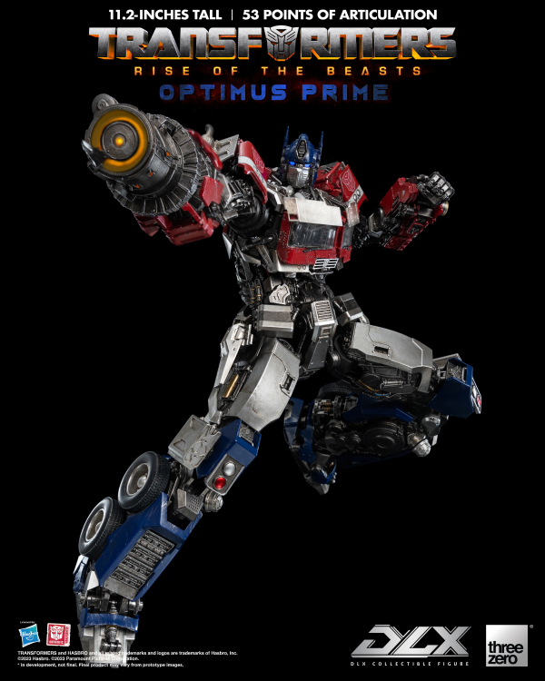 Three Zero Transformers: Rise of the Beasts - DLX Optimus Prime