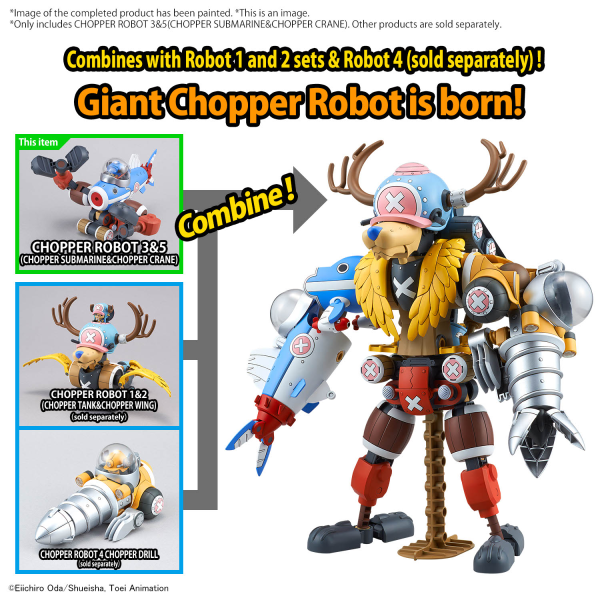 BANDAI Hobby CHOPPER ROBOT 3&5(CHOPPER SUBMARINE&CHOPPER CRANE)