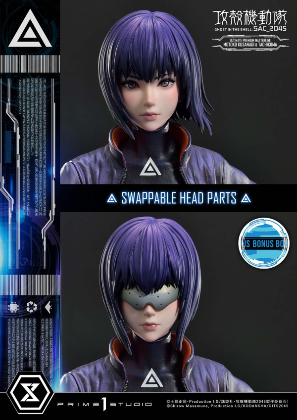 Prime 1 Studio Ultimate Premium Masterline Ghost in the Shell: SAC_2045 Motoko Kusanagi & Tachikoma Bonus Version(4580708037660)(4580708037660)