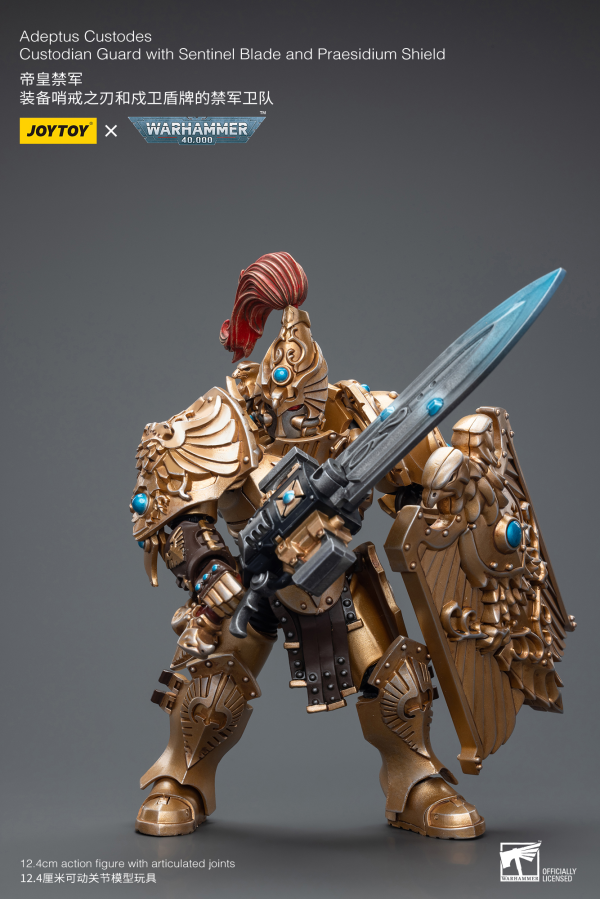 Joy Toy Adeptus Custodes Custodian Guard with Sentinel Blade and Praesidium Shield