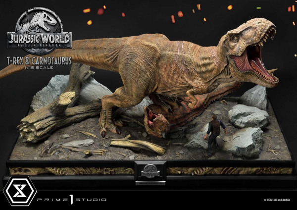 Prime 1 Studio Legacy Museum Collection Jurassic World: Fallen Kingdom (Film) Tyrannosaurus-Rex & Carnotaurus 1/15 scale Deluxe Version | 4580708034874