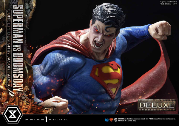 Prime 1 Studio Ultimate Museum Masterline Superman (Comics) Superman VS Doomsday (Concept By Jason Fabok) Deluxe Version(4580708034164)(4580708034164)