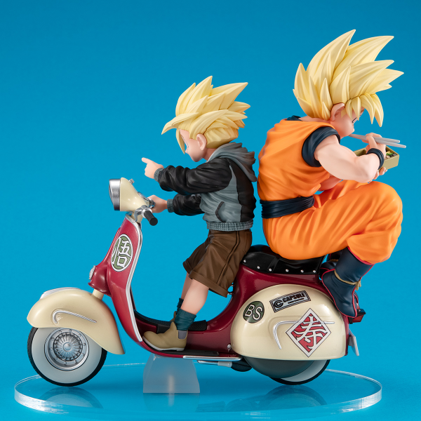 DESKTOP REAL McCOY EX Dragon Ball Z Super Saiyan Son Goku & Super Saiyan Son Gohan＆Mortorbike | 4535123842139