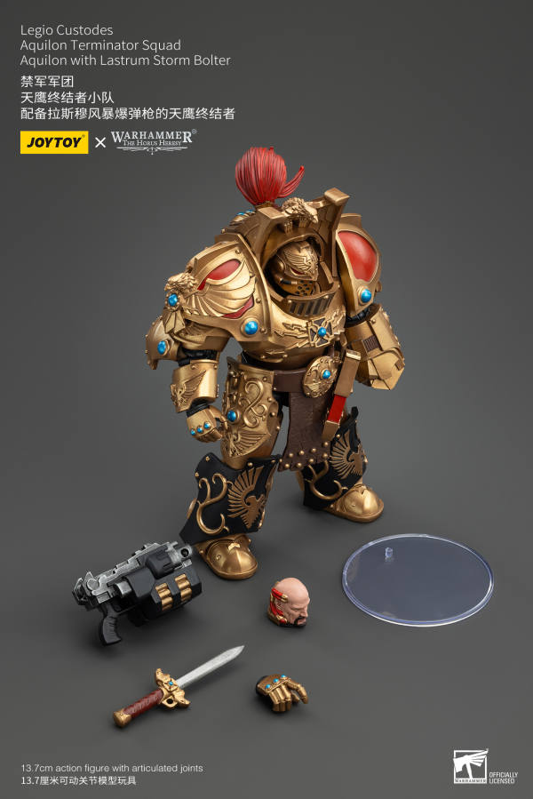 JOYTOY Legio Custodes Aquilon Terminator Squad Aquilon with Lastrum Storm Bolter(6927054400744)(6927054400744)