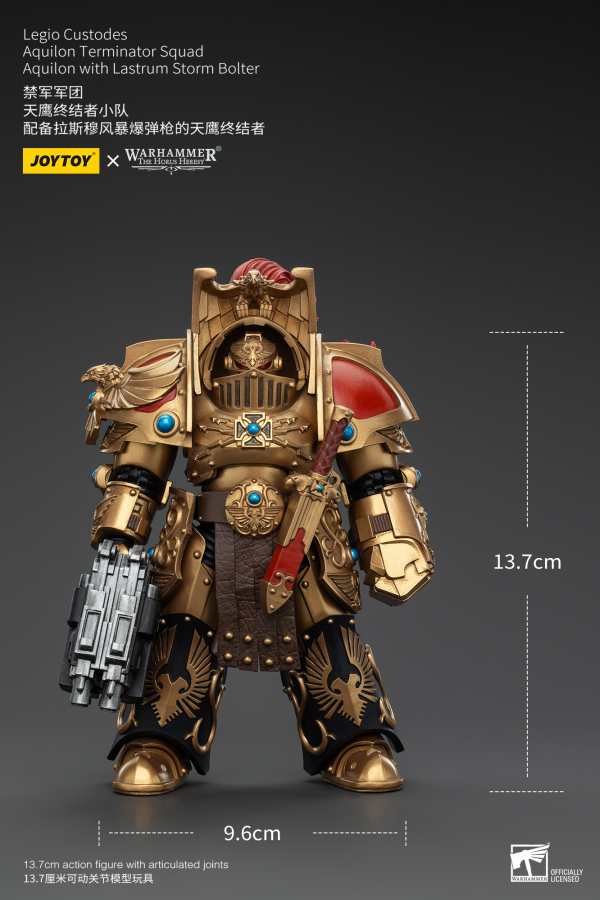 JOYTOY Legio Custodes Aquilon Terminator Squad Aquilon with Lastrum Storm Bolter(6927054400744)(6927054400744)