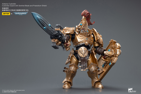 Joy Toy Adeptus Custodes Custodian Guard with Sentinel Blade and Praesidium Shield