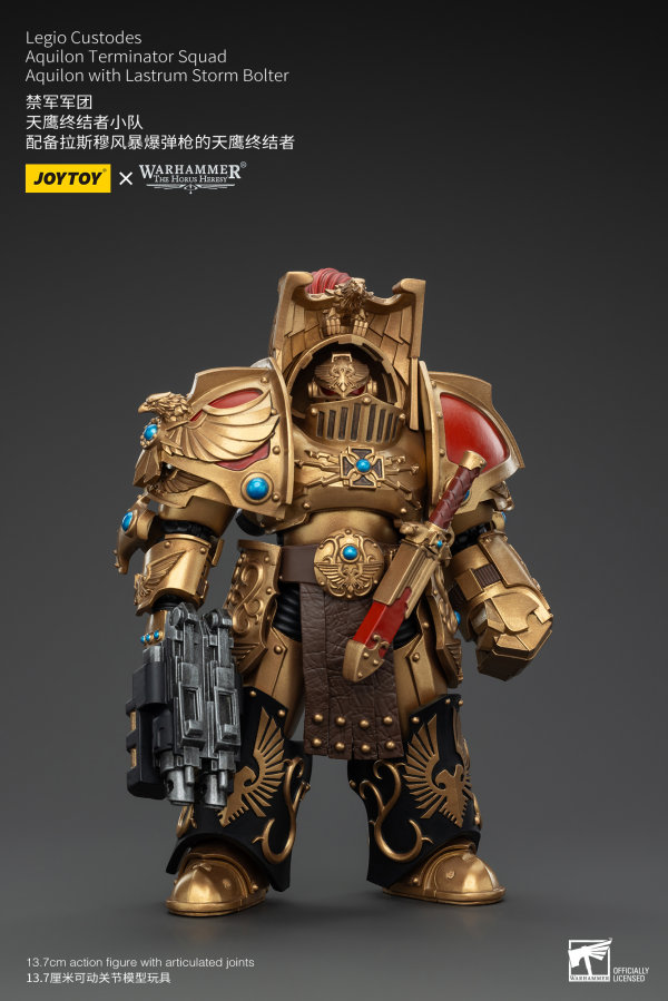 JOYTOY Legio Custodes Aquilon Terminator Squad Aquilon with Lastrum Storm Bolter(6927054400744)(6927054400744)