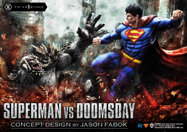 Prime 1 Studio Ultimate Museum Masterline Superman (Comics) Superman VS Doomsday (Concept By Jason Fabok)(4580708034157)(4580708034157)