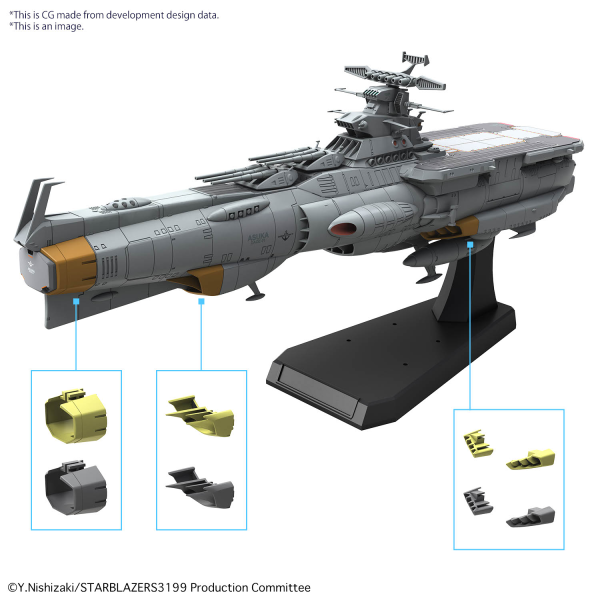 BANDAI Hobby 1/1000 EFCF Asuka Class Fast Combat Support Tender/Amphibious Assault Ship DX