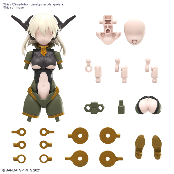 BANDAI Hobby 30MS OPTION PARTS SET 13 (TACTICAL COSTUME) [COLOR B]