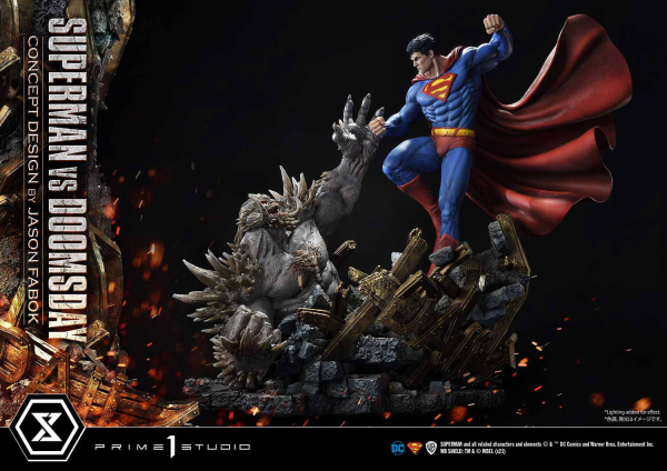 Prime 1 Studio Ultimate Museum Masterline Superman (Comics) Superman VS Doomsday (Concept By Jason Fabok) Deluxe Version(4580708034164)(4580708034164)