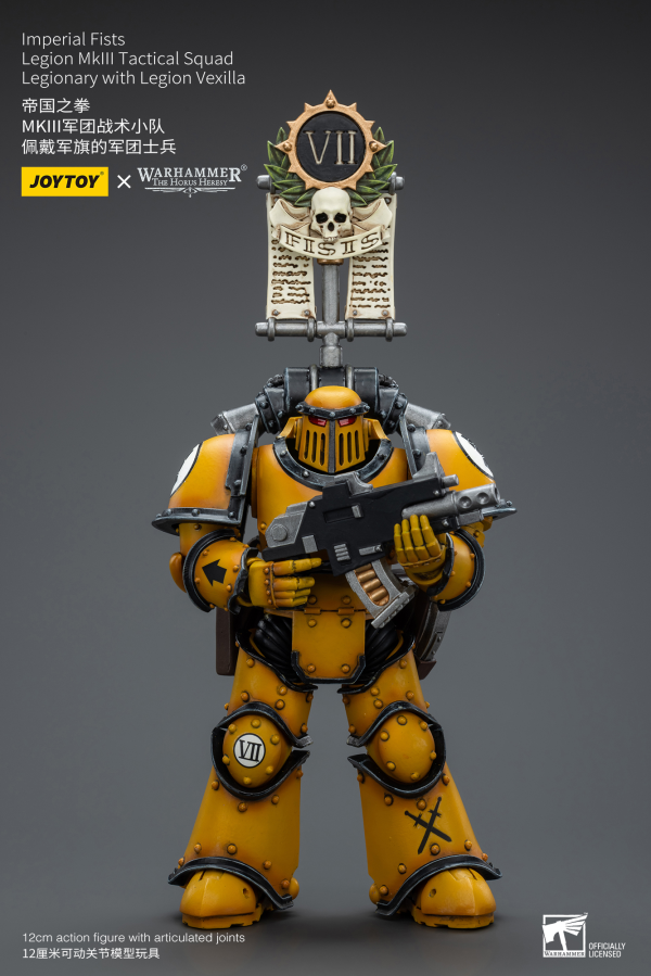 Joy Toy Imperial Fists   Legion MkIII Tactical Squad Legionary with Legion Vexilla