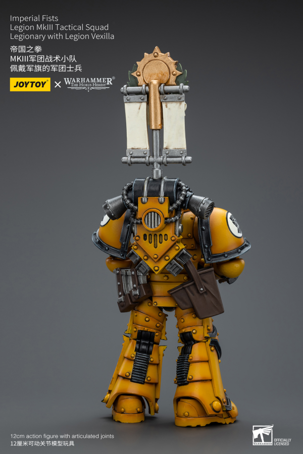 Joy Toy Imperial Fists   Legion MkIII Tactical Squad Legionary with Legion Vexilla