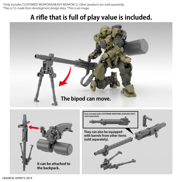 BANDAI Hobby CUSTOMIZE WEAPONS (HEAVY WEAPON 2)