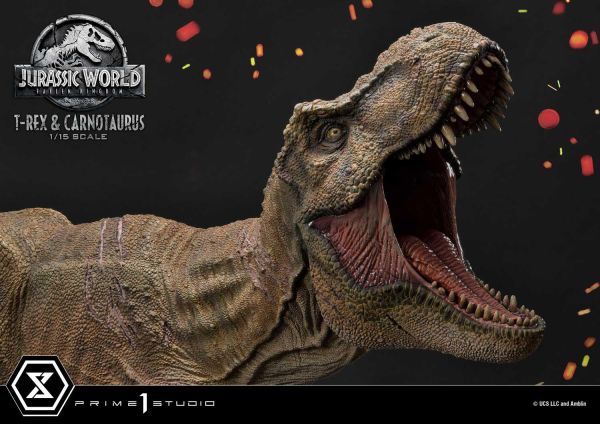 Prime 1 Studio Legacy Museum Collection Jurassic World: Fallen Kingdom (Film) Tyrannosaurus-Rex & Carnotaurus 1/15 scale Deluxe Version | 4580708034874