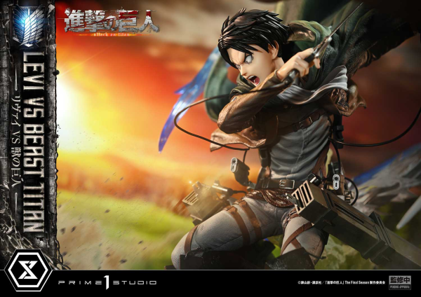 Prime 1 Studio Ultimate Premium Masterline  TV animation Attack On Titan  Levi versus Beast Titan | 4582647120052