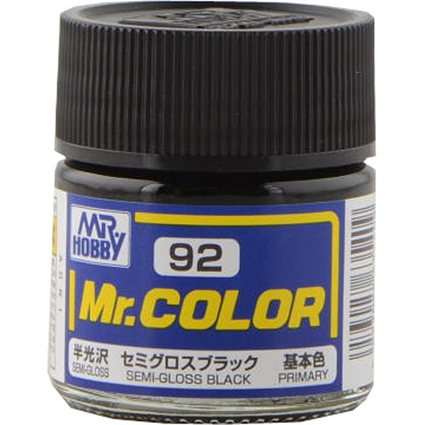 Mr Hobby Mr. Color 92 - Semi Gross Black (Semi-Gloss/Primary)