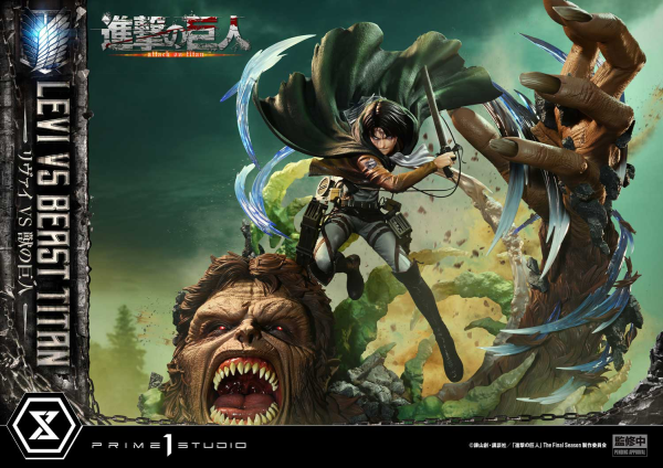 Prime 1 Studio Ultimate Premium Masterline  TV animation Attack On Titan  Levi versus Beast Titan | 4582647120052