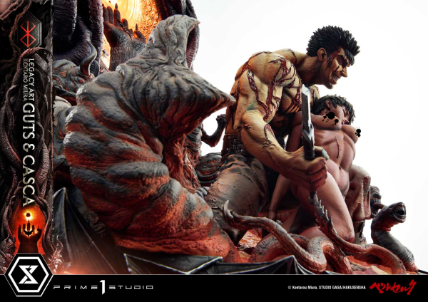 Prime 1 Studio Legacy Art "Kentaro Miura"  Berserk  Guts & Casca | 4580708049847