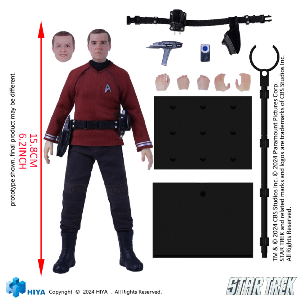 HIYA TOYS Exquisite Super Series 1/12 Scale STAR TREK 2009 Scotty(6957534202827)(6957534202827)