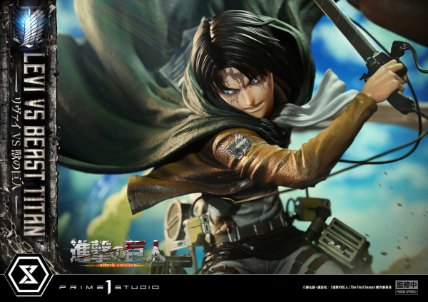 Prime 1 Studio Ultimate Premium Masterline  TV animation Attack On Titan  Levi versus Beast Titan | 4582647120052