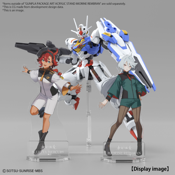 BANDAI Hobby GUNPLA PACKAGE ART ACRYLIC STAND (SULETTA X6 MIORINE x4)(4573102656063)(4573102656063)