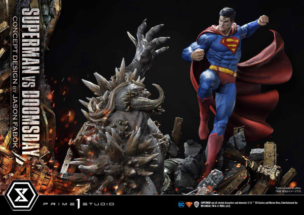 Prime 1 Studio Ultimate Museum Masterline Superman (Comics) Superman VS Doomsday (Concept By Jason Fabok) Deluxe Version(4580708034164)(4580708034164)