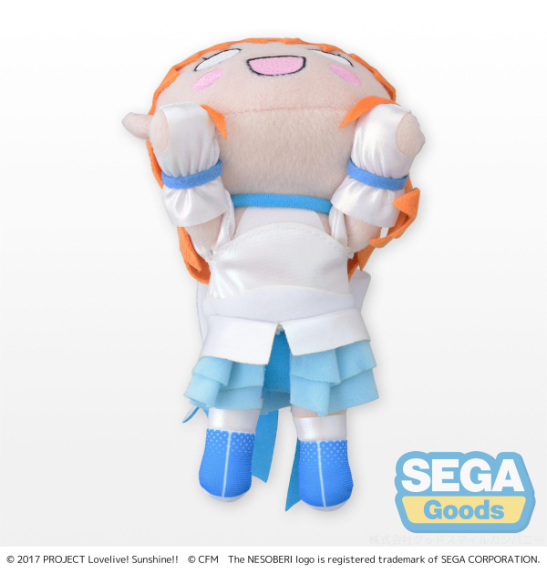 SEGA Love Live Sunshine x Hatsune Miku Series Chika Takami S Nesoberi Lay Down Plush