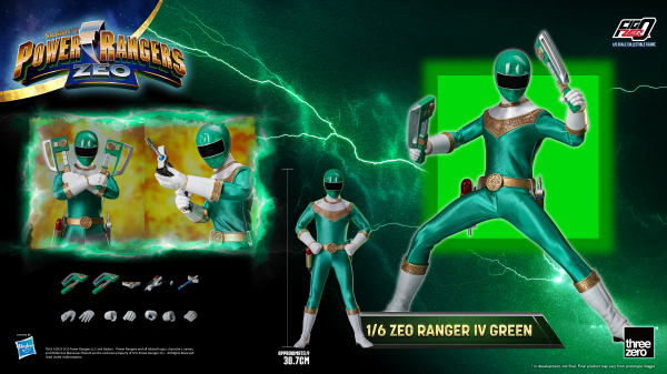 Three Zero Power Rangers Zeo - FigZero 1/6 Zeo Ranger IV Green