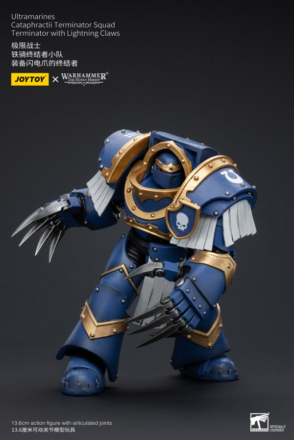 Joy Toy Ultramarines Cataphractii Terminator Squad Terminator with Lightning Claws(6973130377394)(6973130377394)