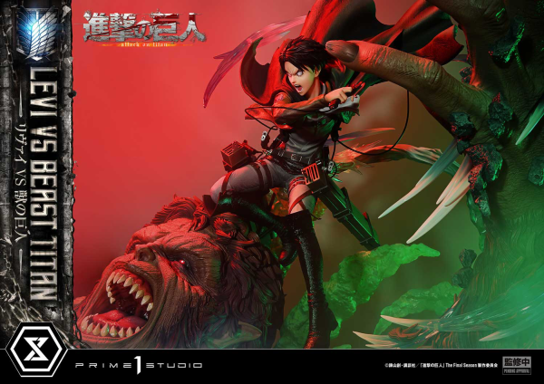 Prime 1 Studio Ultimate Premium Masterline  TV animation Attack On Titan  Levi versus Beast Titan | 4582647120052