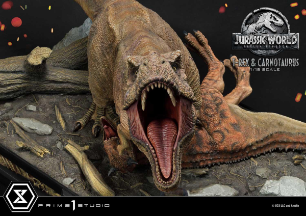 Prime 1 Studio Legacy Museum Collection Jurassic World: Fallen Kingdom (Film) Tyrannosaurus-Rex & Carnotaurus 1/15 scale Deluxe Version | 4580708034874