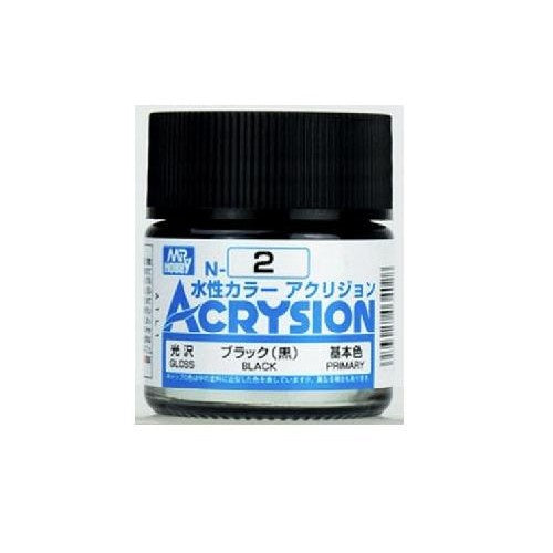 Mr Hobby Acrysion N2 - Black (Gloss/Primary)