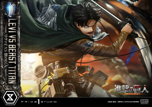 Prime 1 Studio Ultimate Premium Masterline  TV animation Attack On Titan  Levi versus Beast Titan | 4582647120052