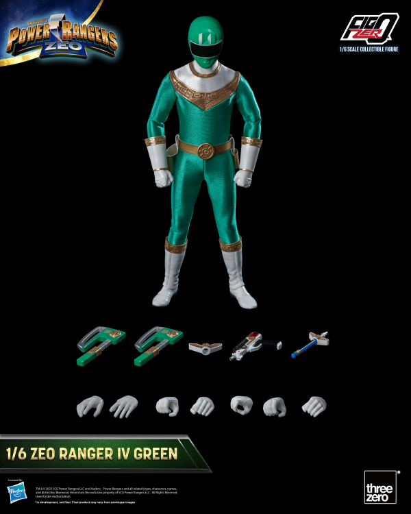 Three Zero Power Rangers Zeo - FigZero 1/6 Zeo Ranger IV Green