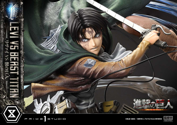 Prime 1 Studio Ultimate Premium Masterline  TV animation Attack On Titan  Levi versus Beast Titan | 4582647120052