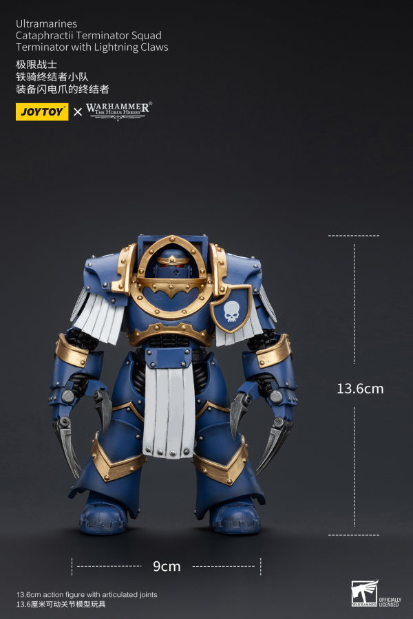 Joy Toy Ultramarines Cataphractii Terminator Squad Terminator with Lightning Claws(6973130377394)(6973130377394)