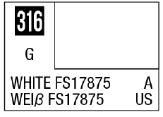 Mr Hobby Mr. Color 316 White FS17875 (Gloss/Aircraft) | 4973028717440