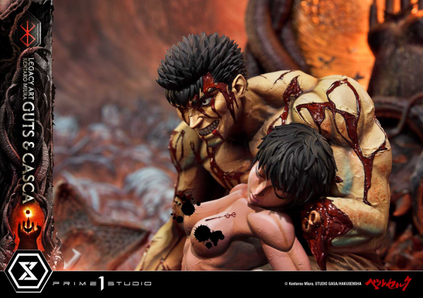 Prime 1 Studio Legacy Art "Kentaro Miura"  Berserk  Guts & Casca | 4580708049847